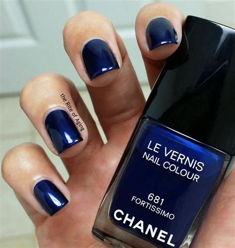 chanel nail polish navy blue